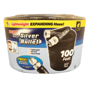 Pocket Hose Silver Bullet 3-4 Expandable Garden Hose 100 ft
