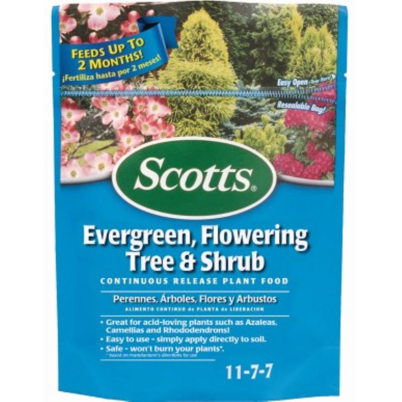 Scotts Evergreen Flowering Tree And Shrub Plant Food 3 Lb