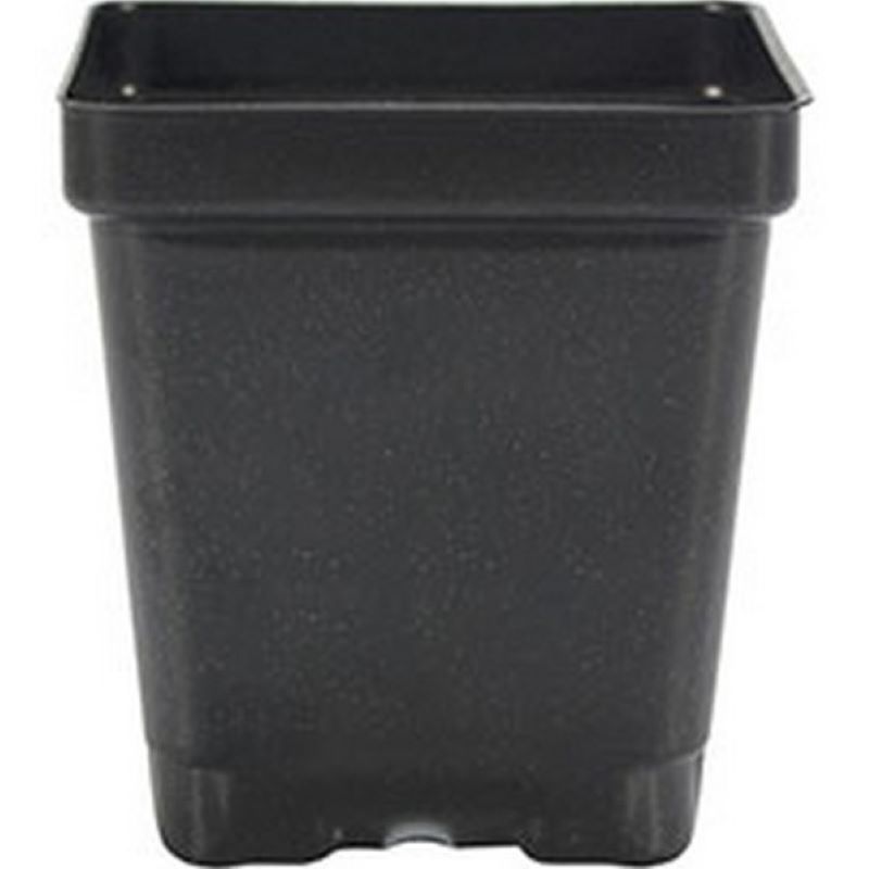 Square Deep Vacuum Pot Black 4 in