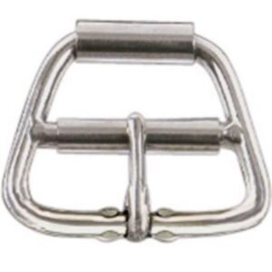 Steel Wire Roller Girth Buckle for Horses 3 Cinch 2 Ring