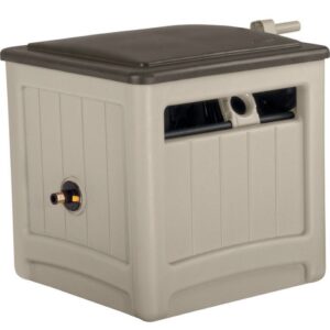Suncast Smart Tube 225 foot Hose Cabinet Beige