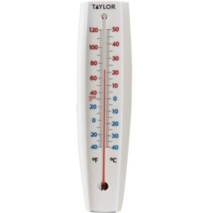 Taylor Jumbo Size White Plastic Thermometer 14.75 inch