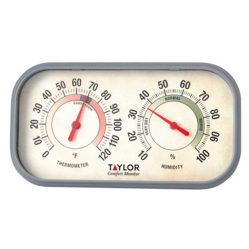 Taylor Plastic Thermometer and Humidity Reader