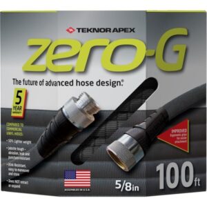 Teknor Apex Zero G 5/8 Heavy Duty Hose Black 100 feet
