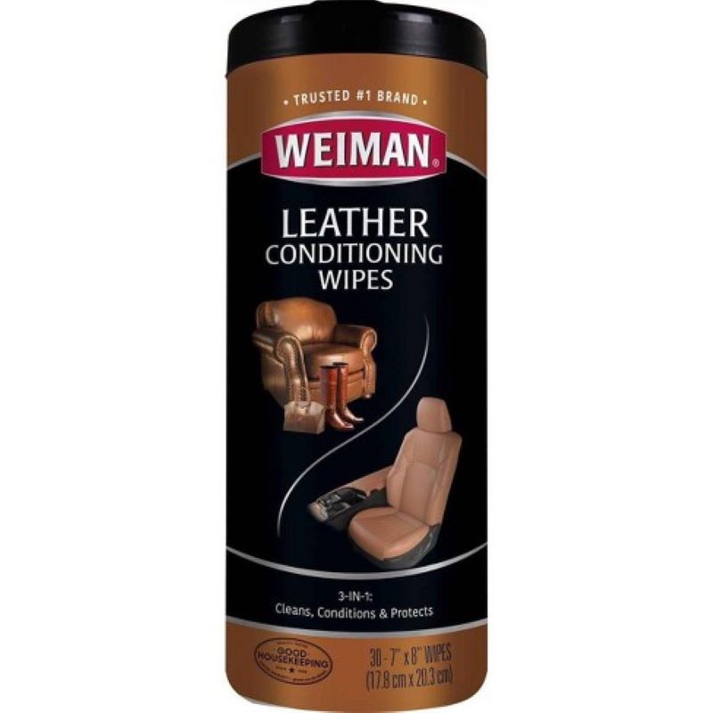 Weiman Lemon Scent Leather Wipes 30 ct