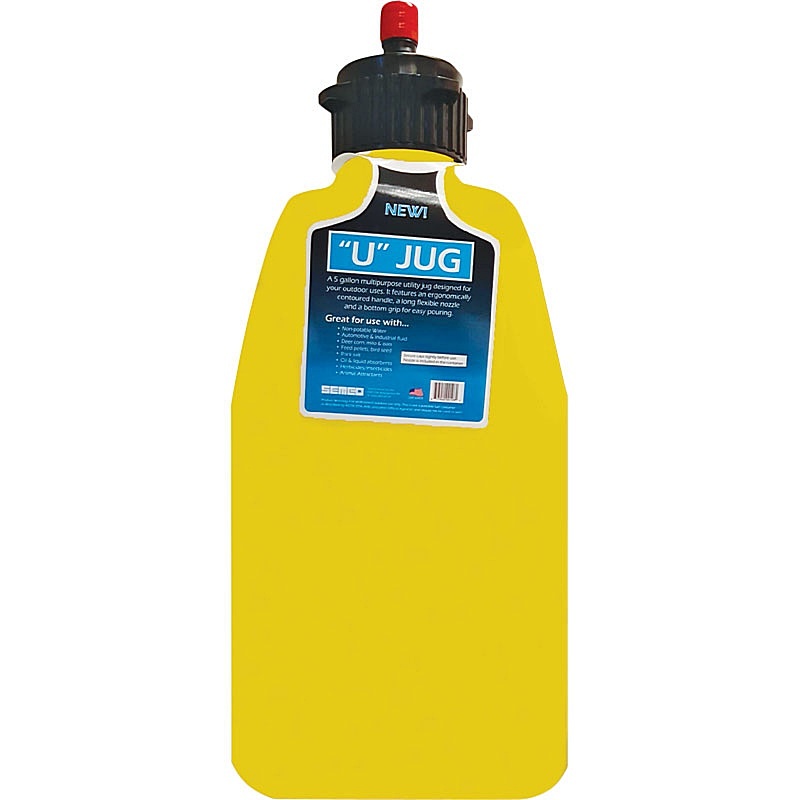 Yellow Plastic Fuel Can 5 gal