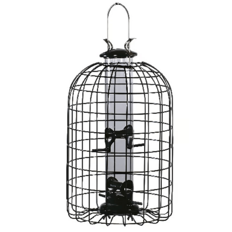 Audubon Caged Tube Bird Feeder 4 Ports