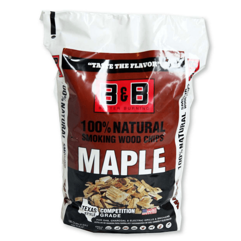 B&B All natural maple wood smoking chips 180 cu in