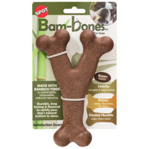 Bam-Bones Bacon Flavored Wish Bone Dog Toy