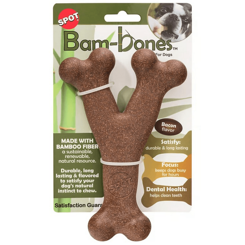 Bam-Bones Bacon Flavored Wish Bone Dog Toy