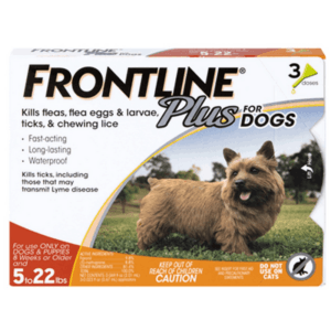 Frontline Plus for Dogs 5-22 lb 3 ct