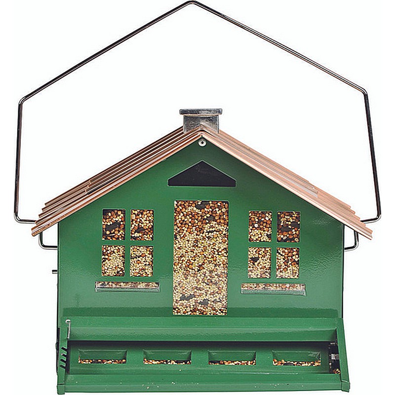 Green Barn Squirrel Proof Bird Feeder 4 Port
