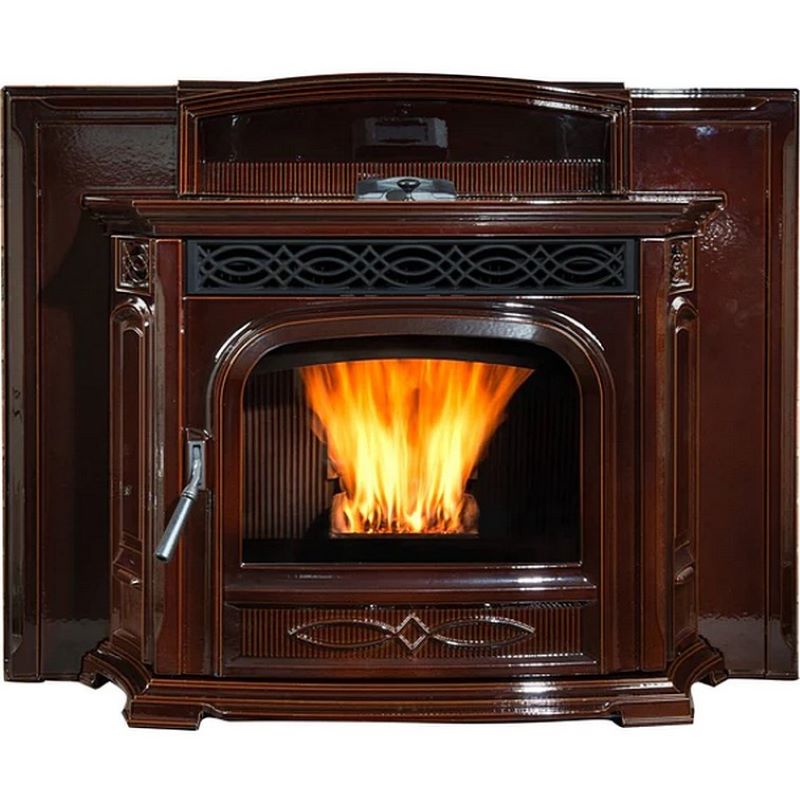 Harman Accentra 52i Pellet Insert Stove Porcelain Mahogany aka Majolica Brown