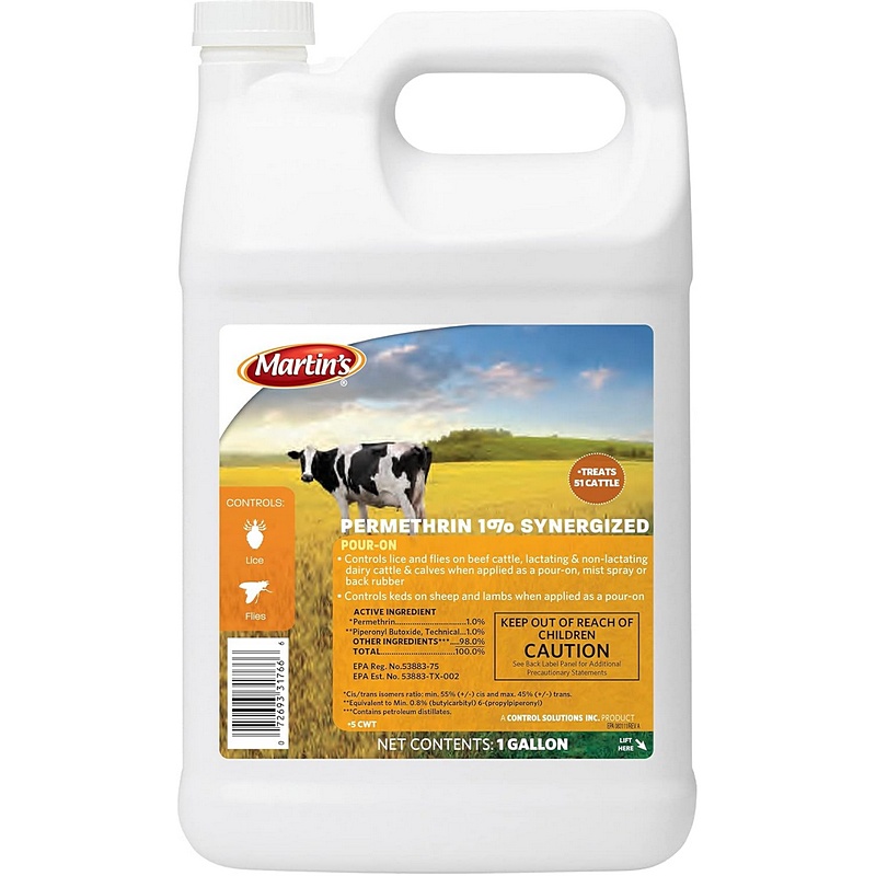 Martins Permethrin 1% Pour-On Insecticide 1 gal