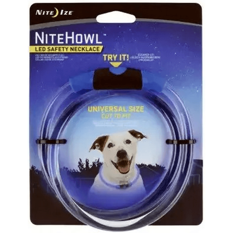 NiteHowl Blue LED Dog Safety Necklace