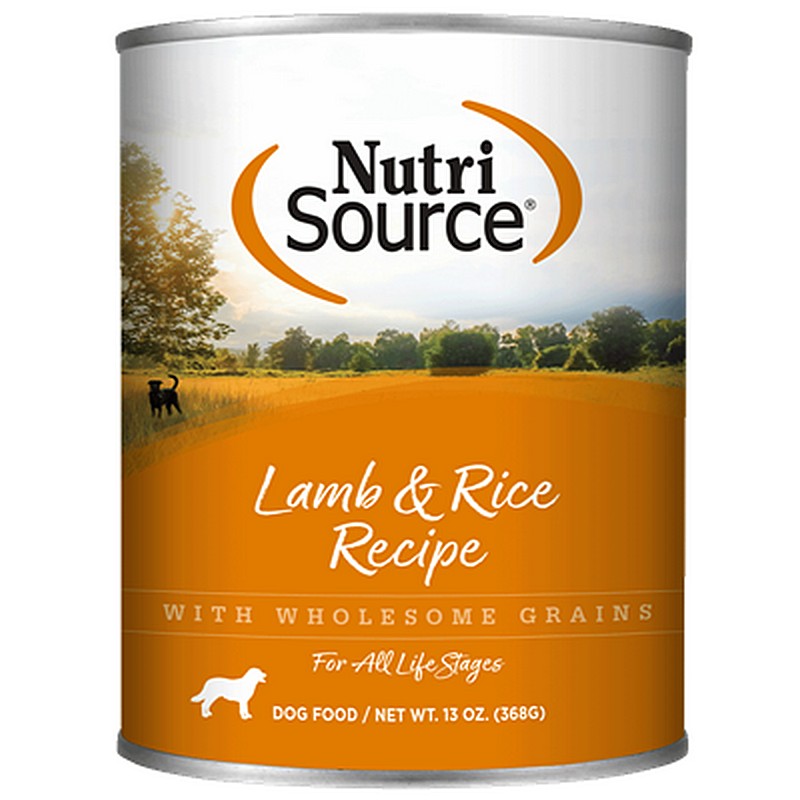 NutriSource Canned Dog Food Lamb Rice