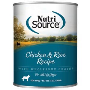 NutriSource Chicken Rice Canned Dog Food 13 oz