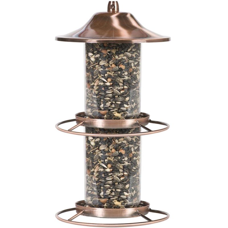 Panorama Copper Bird Feeder 2 Ports 4.5 lb