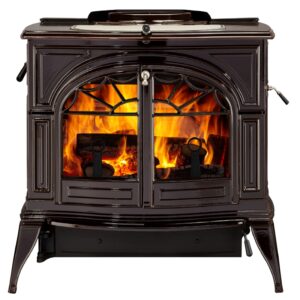 Vermont Castings Defiant Wood Stove Mahogany Porcelain