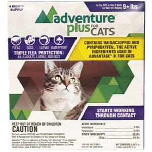 Adventure Plus for Cats 9 Plus lb 4Pk Flea Protection
