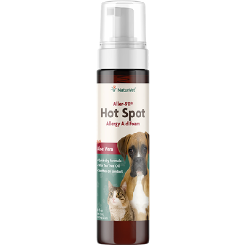 Aller 911 Hot Spot Foam 8 oz for Dogs and Cats