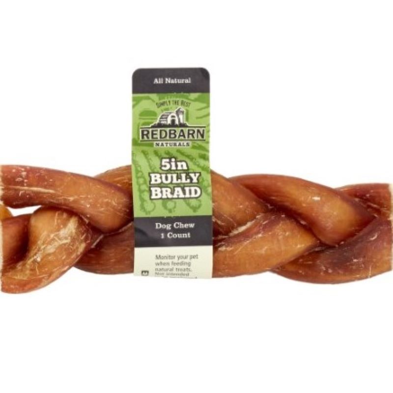 Braided Bully Stick 5 inch Dogs