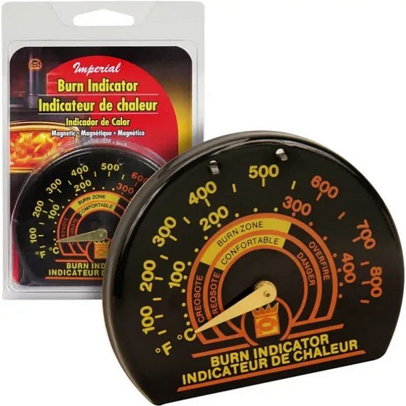 Imperial Magnetic Thermometer Wood Stove Temperature Monitoring