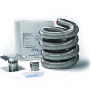 Pellet Stove Flex Liner Kit 4 in X 25 ft