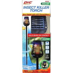 Pic Insect Killer Torch Solar Outdoor Bug Zapper