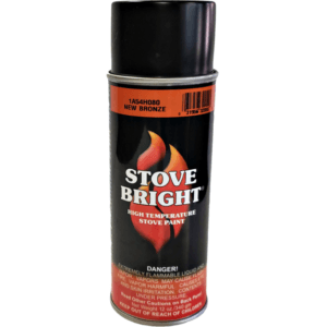 Stove Bright New Bronze High Temp Paint for Wood or Pellet Stove