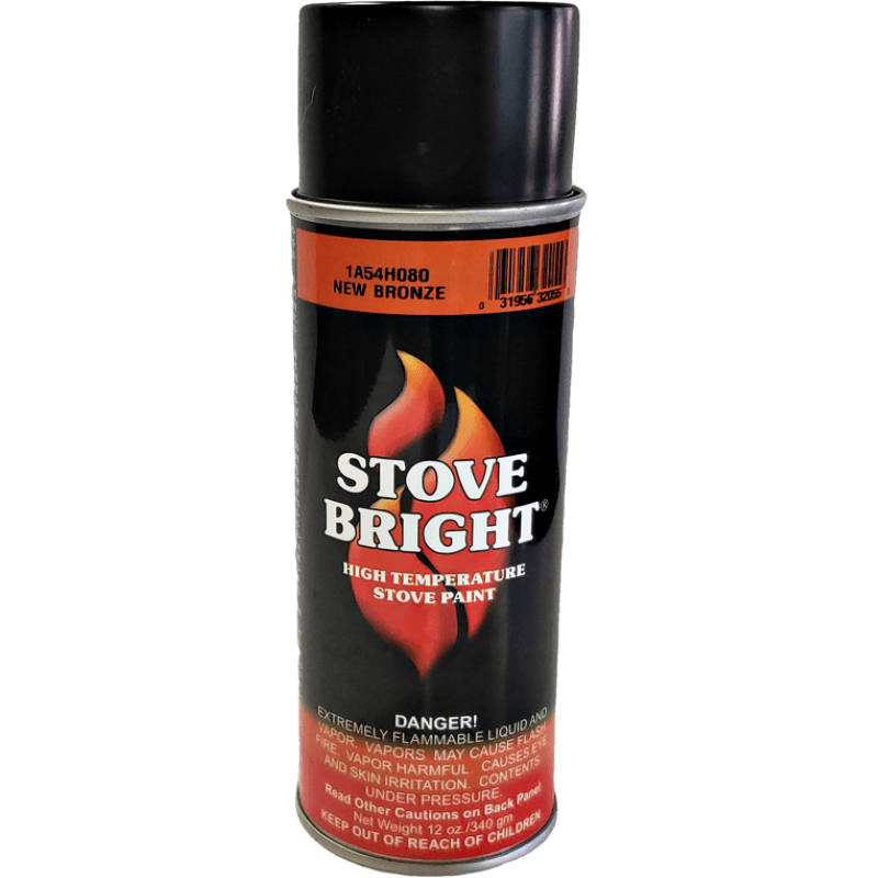 Stove Bright New Bronze High Temp Paint for Wood or Pellet Stove