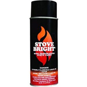 Stove Bright Spray Paint Metallic Black for Wood or Pellet Stove