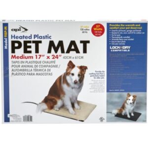 API Plastic Heated Pet Mat Medium 17x24 inch