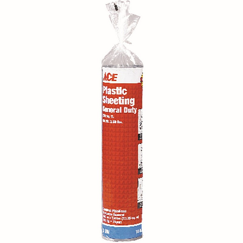Ace Black Plastic 3 Mil Polyethylene Sheet 10x25 ft