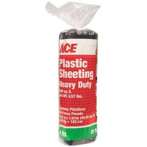 Ace Black Plastic 4 Mil Polyethylene Sheeting 20x25 ft