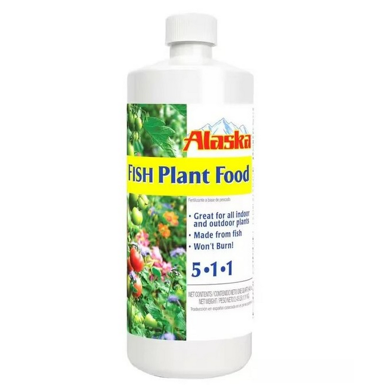 Alaska Fish Fertilizer 5-1-1 Organic Liquid Plant Food 32 oz