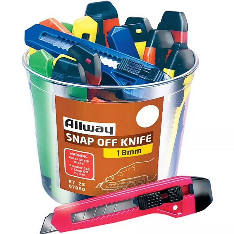 Allway 7-Point Snap Off Knife 18 mm