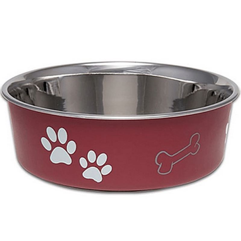 Bella Pet Food Bowl Merlot Large