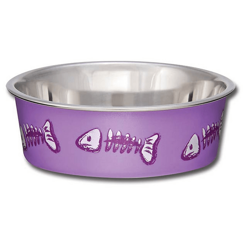 Bella Fish Purple Cat Bowl X-Small