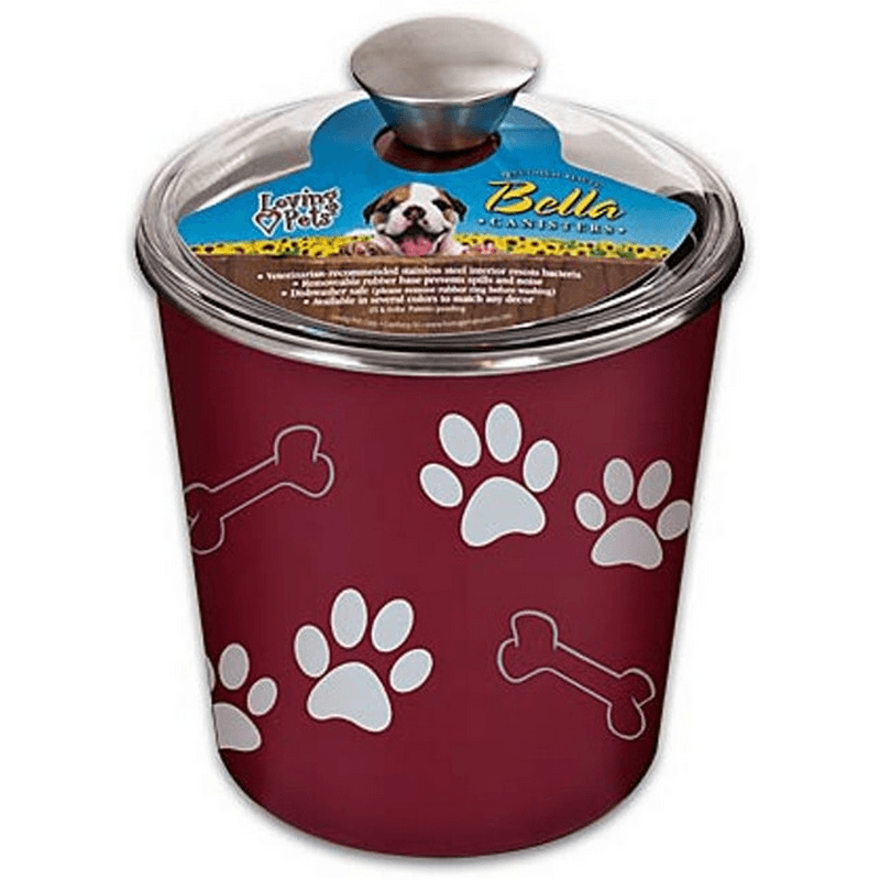 Bella Merlot Dog Treat Canister