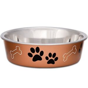 Bella Pet Bowl Metallic Copper Medium