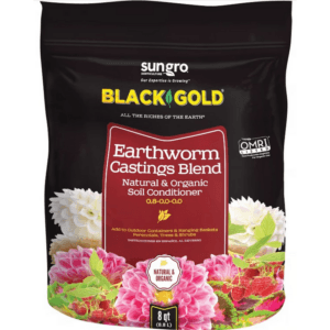Black Gold Organic Earthworm Castings 8 qt