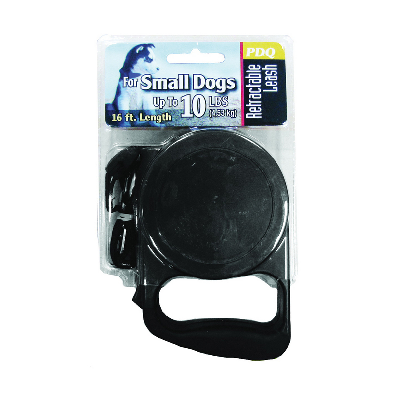 Boss Pet Black Retractable Small Dog Leash 16 ft