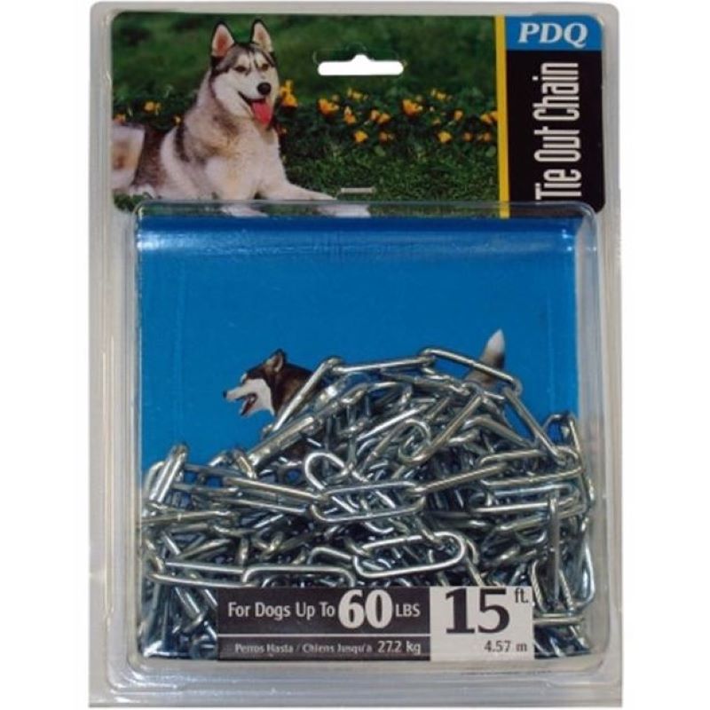 Boss Pet Steel Large Dog Tie Out Chain 15 ft