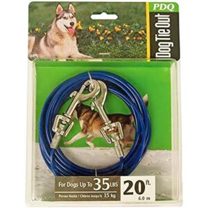 Boss Pet Vinyl Coated Medium Dog Tie-Out Cable 20 ft