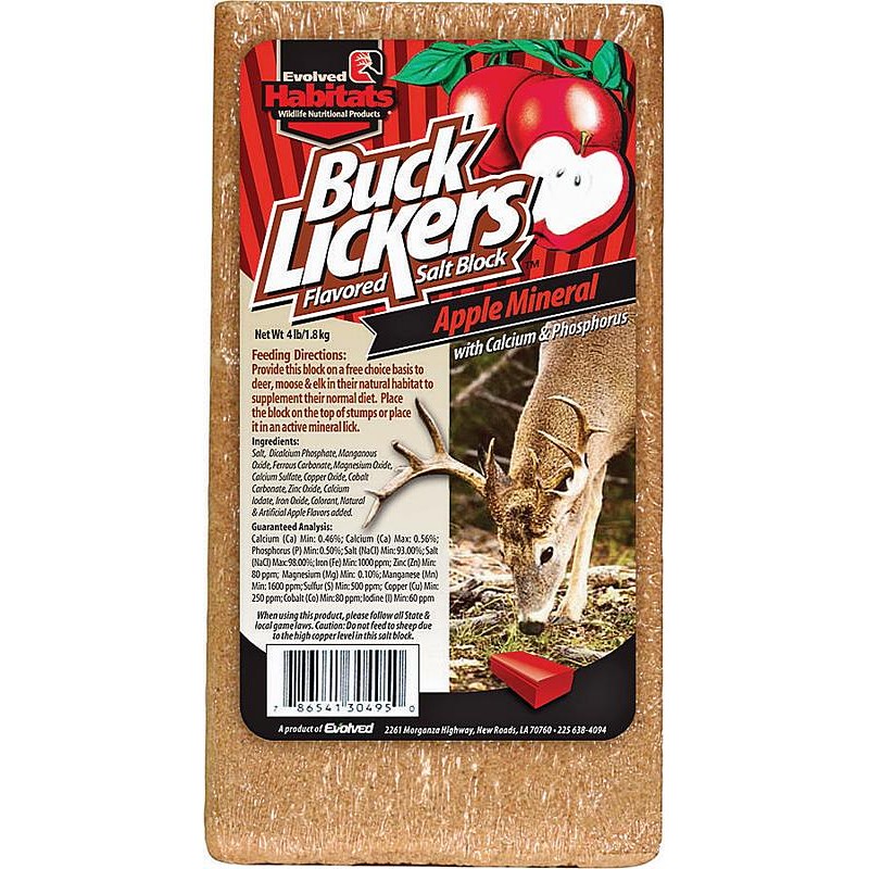 Buck Lickers Apple Mineral Block 4 lb for Deer