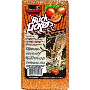 Buck Lickers Wild Persimmon Mineral Block 4 lb for Deer