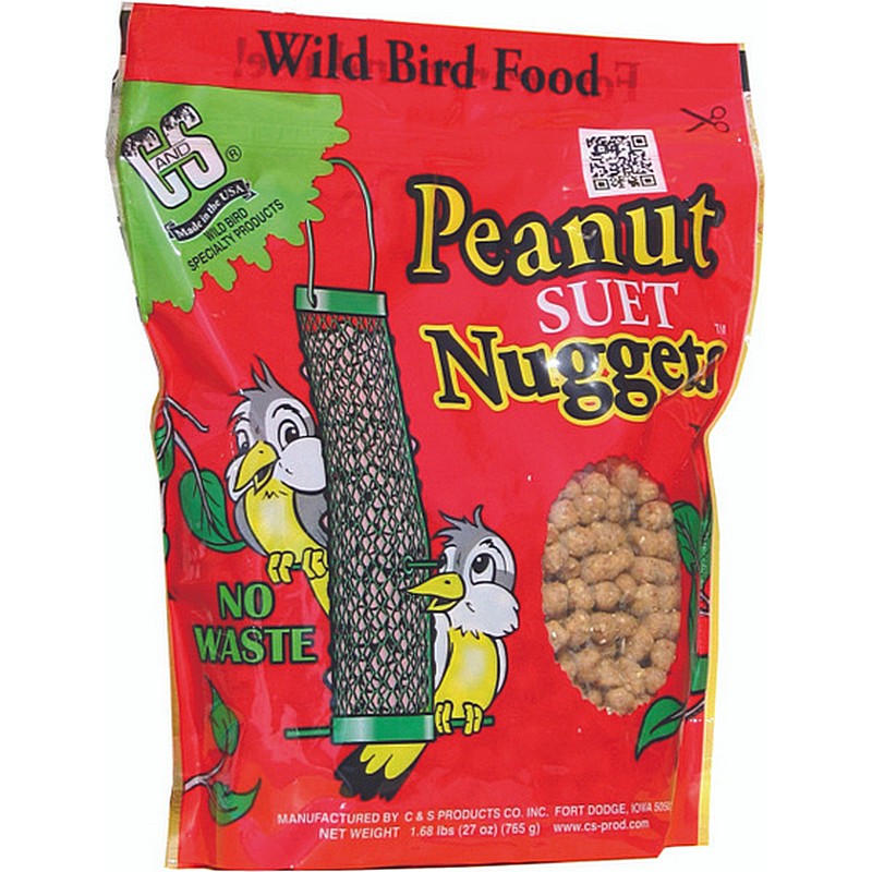 C&S Peanut Flavor Suet Nuggets 27 oz for Wild Birds