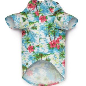 Casual Canine Hawaiian Breeze Blue Small/Medium Dog Shirt