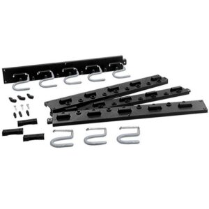 Crawford Adjustable Black Plastic Storage System 64”